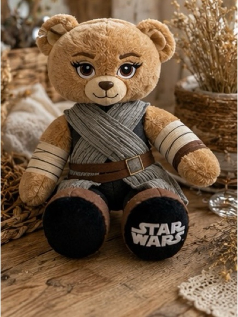 Build-A-Bear Star Wars Rey Force Awakens‎ Bear Plush 16" Stuffed Animal Toy